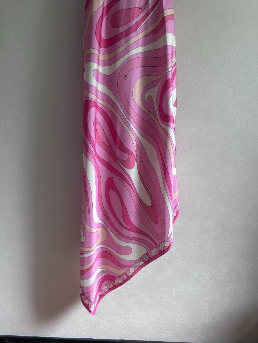 Emilio Pucci Marmo asymmetric silk maxi dress - Picture 10 of 14